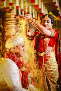 Playing on wedding
